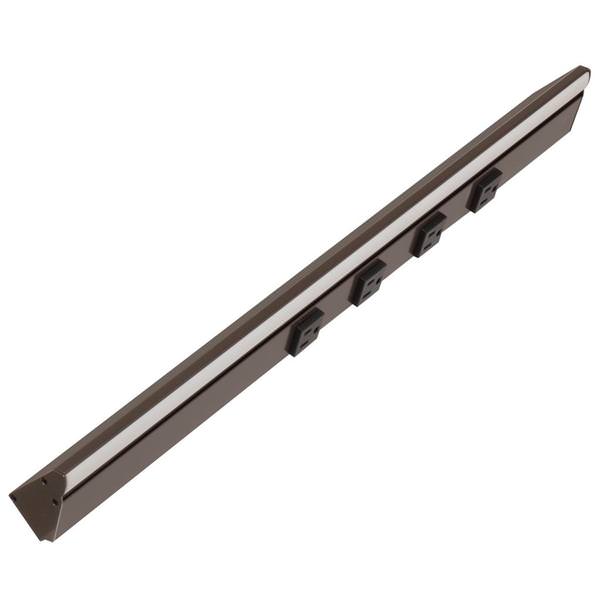 24.5" 11 watt 120 volt Tunable Bronze Remote Power Series LED Lighted Power Strip